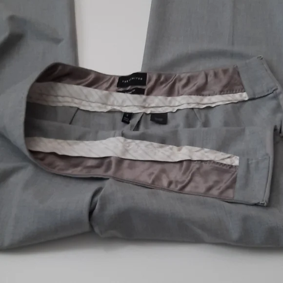 The Limited Aubrey Fit Trouser Pants Size 8 Gray Office Career LIKE NEW! - Picture 5 of 11